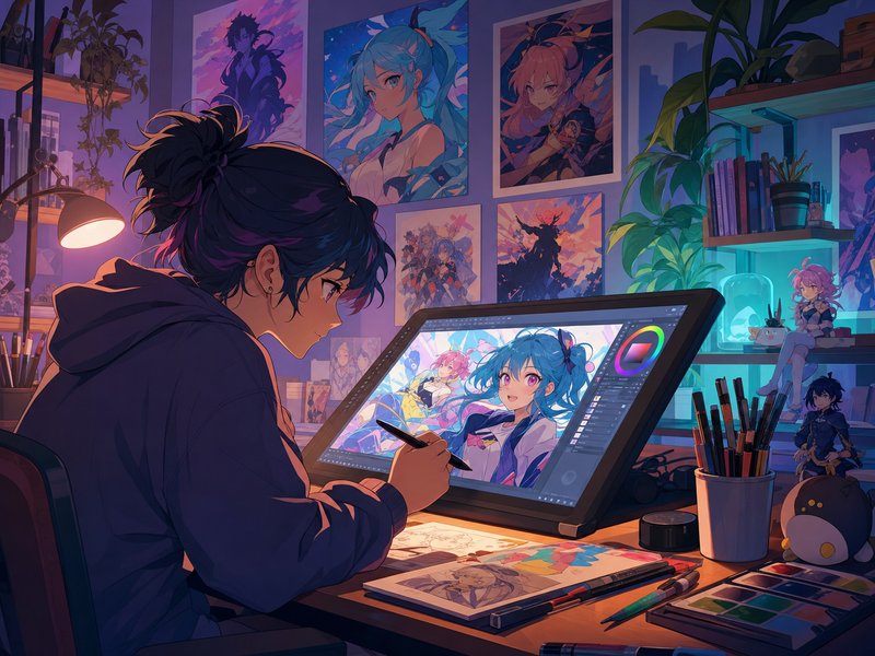 看片 - 动漫数字艺术创作教程